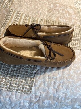 UGG Women's Dakota Suede Shearling-Lined Moccasin Slippers
